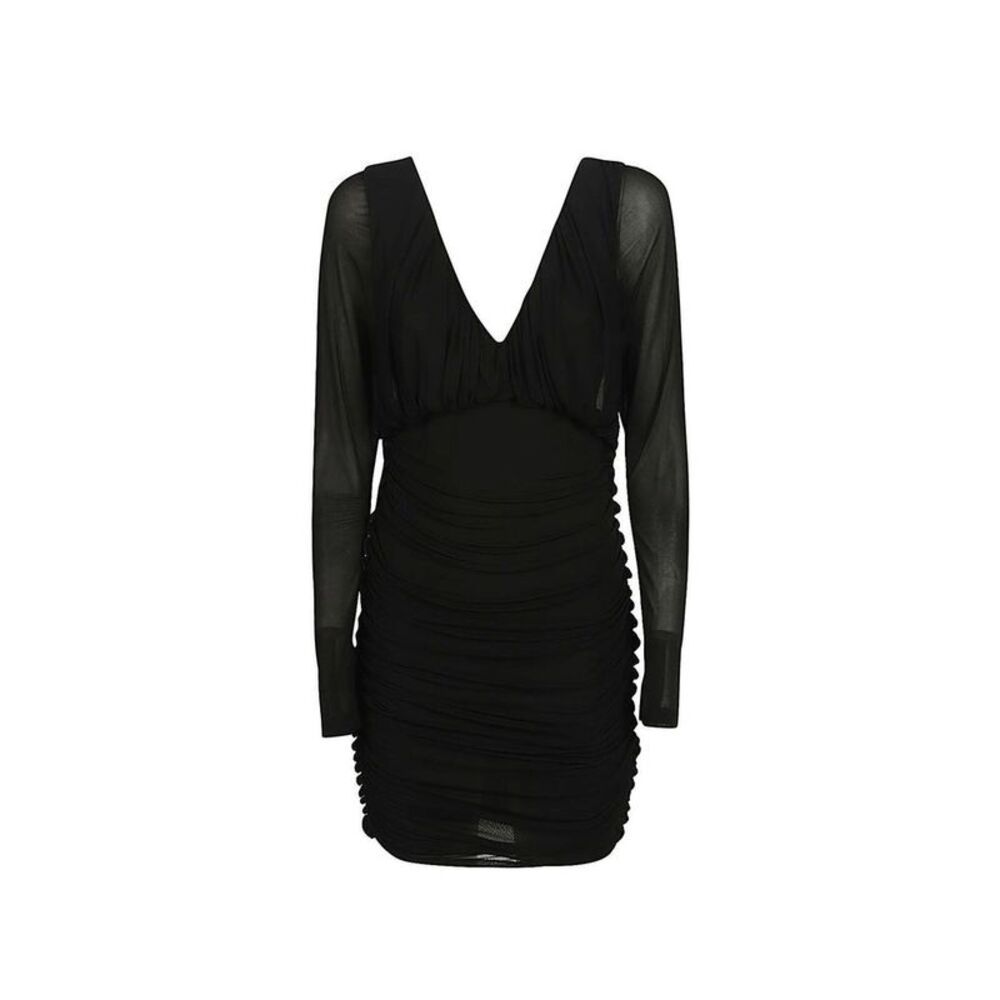 Saint Laurent Black Viscose Cocktail Women's Dress